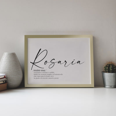 Poster Personalizzato Nome