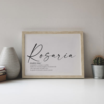 Poster Personalizzato Nome