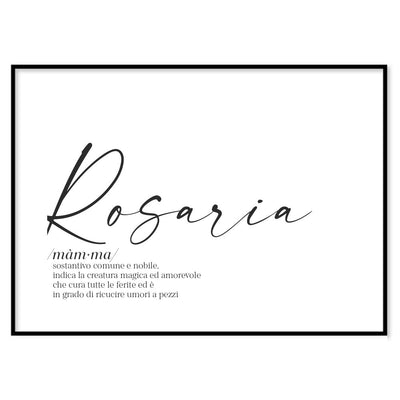 Poster Personalizzato Nome