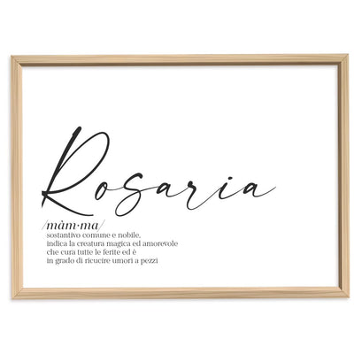 Poster Personalizzato Nome