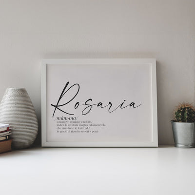 Poster Personalizzato Nome