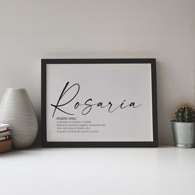 Poster Personalizzato Nome