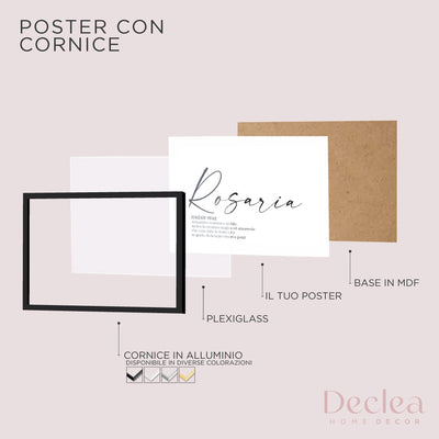 Poster Personalizzato Nome