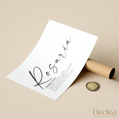 Poster Personalizzato Nome