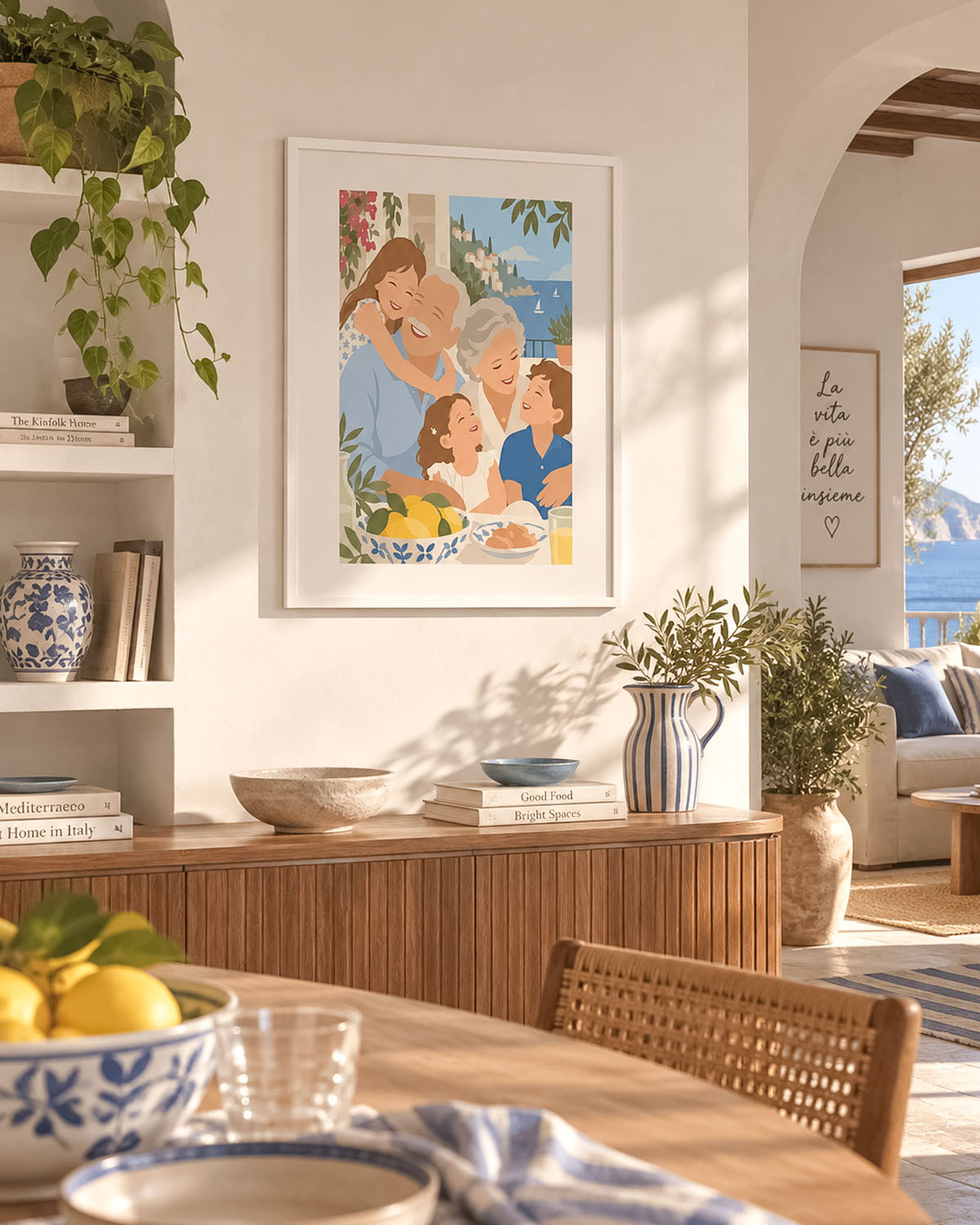 Poster Personalizzato Ritratto Flat