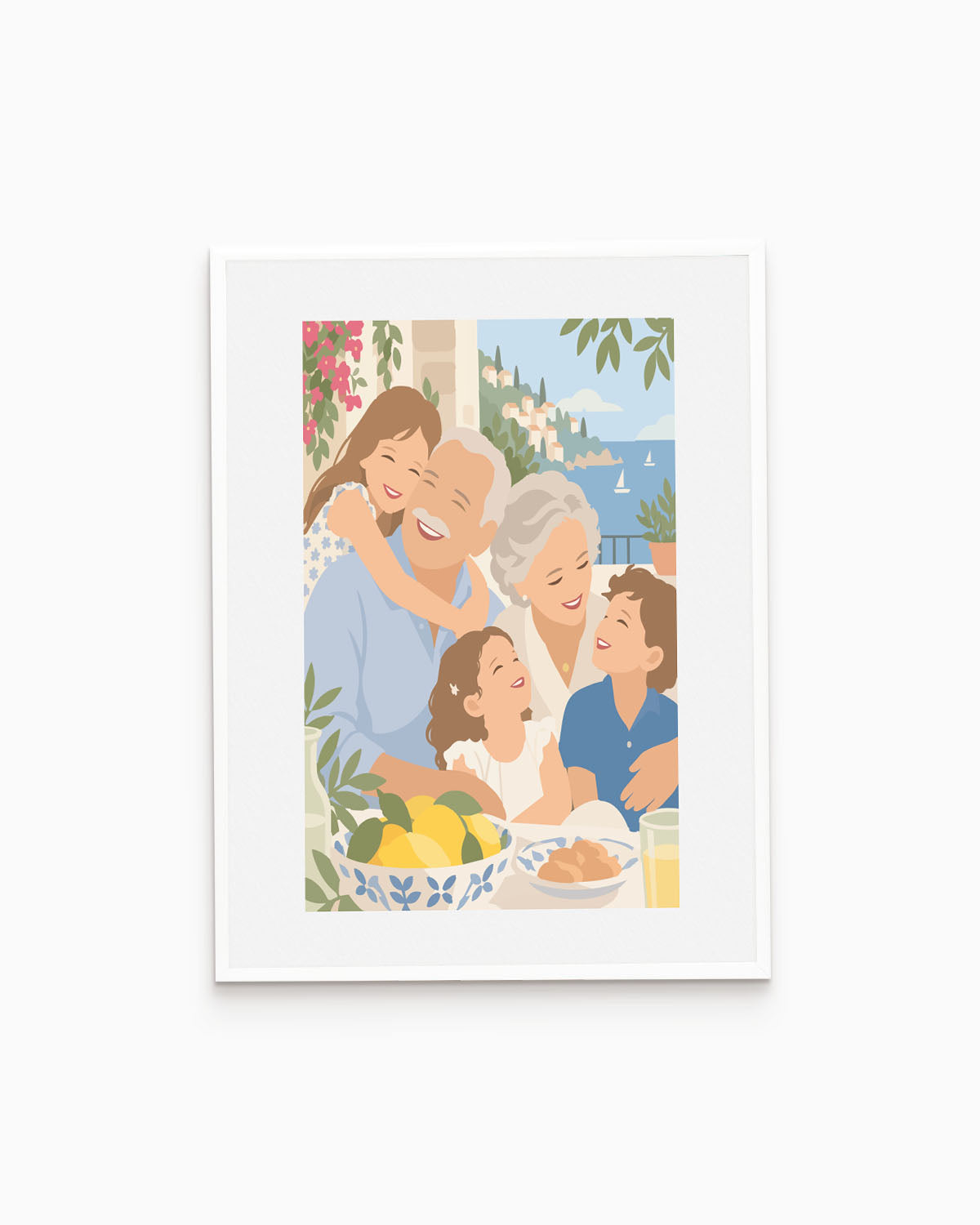 Poster Personalizzato Ritratto Flat