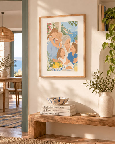 Poster Personalizzato Ritratto Flat