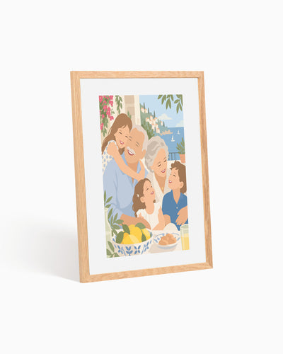 Poster Personalizzato Ritratto Flat