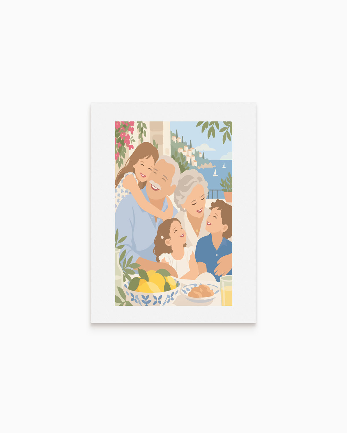 Poster Personalizzato Ritratto Flat