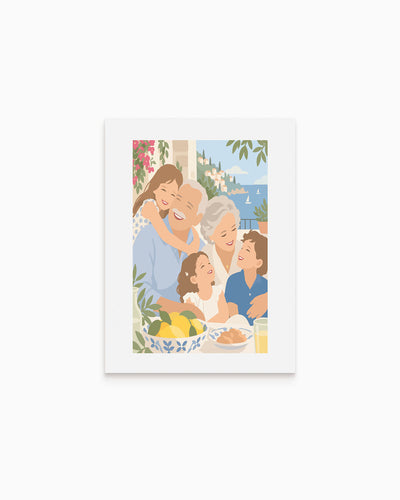 Poster Personalizzato Ritratto Flat
