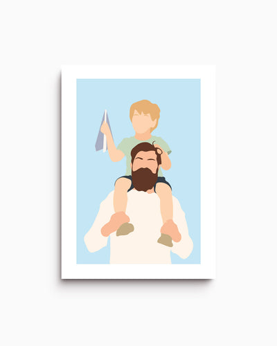 Poster Personalizzato Ritratto Flat