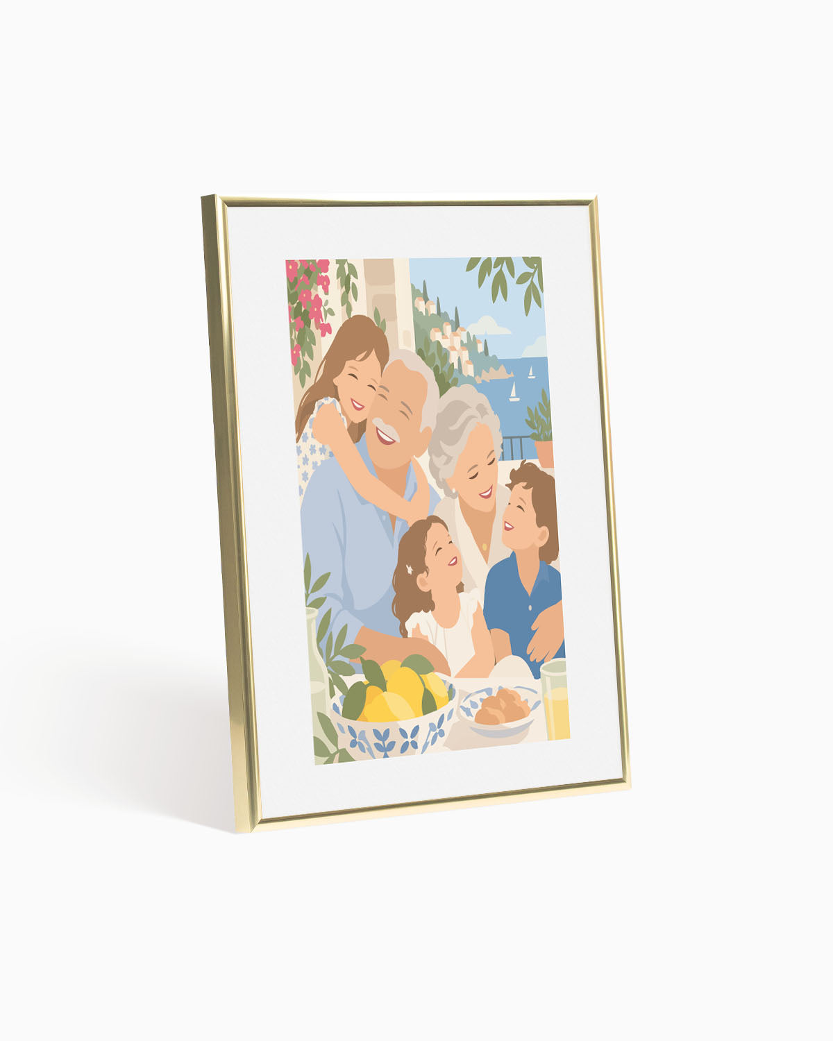 Poster Personalizzato Ritratto Flat