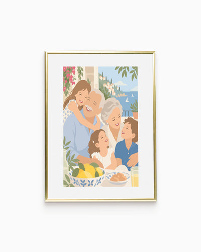 Poster Personalizzato Ritratto Flat