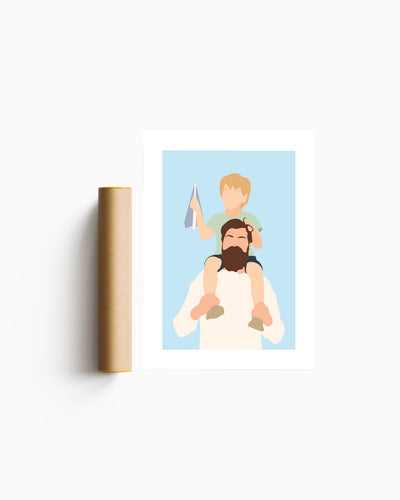 Poster Personalizzato Ritratto Flat