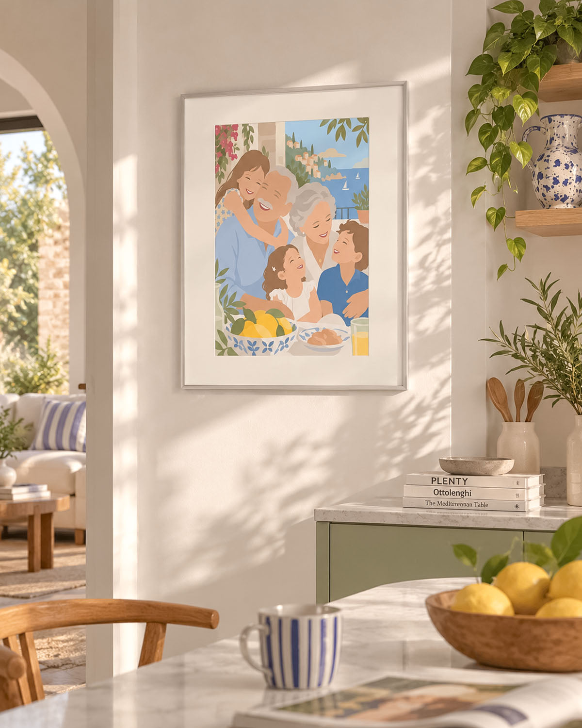 Poster Personalizzato Ritratto Flat