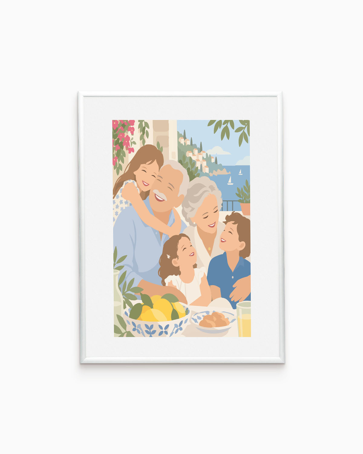 Poster Personalizzato Ritratto Flat