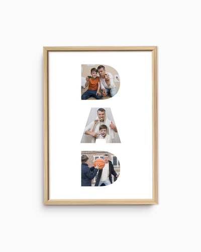 Poster Personalizzato Dad Collage
