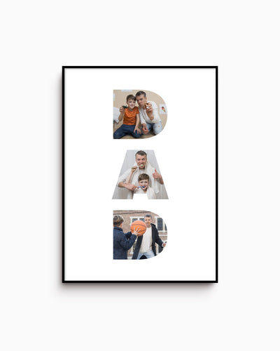 Poster Personalizzato Dad Collage