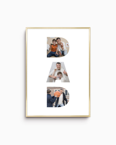 Poster Personalizzato Dad Collage