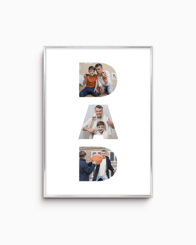 Poster Personalizzato Dad Collage