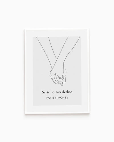 poster personalizzato moderno idea regalo, complemento d'arredo #colore_cornice-bianca