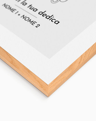 poster personalizzato moderno idea regalo, complemento d'arredo #colore_cornice-wood-natural