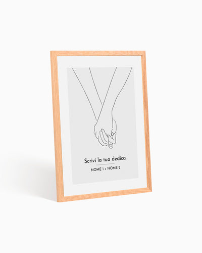 poster personalizzato moderno idea regalo, complemento d'arredo #colore_cornice-wood-natural