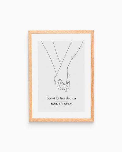 poster personalizzato moderno idea regalo, complemento d'arredo #colore_cornice-wood-natural