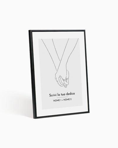 poster personalizzato moderno idea regalo, complemento d'arredo #colore_cornice-nera