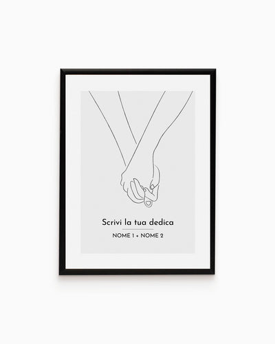 poster personalizzato moderno idea regalo, complemento d'arredo #colore_cornice-nera