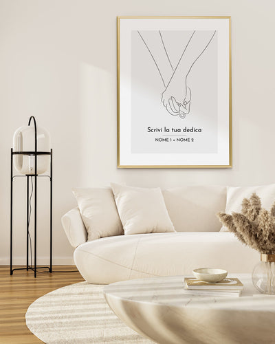 poster personalizzato moderno idea regalo, complemento d'arredo #colore_cornice-oro
