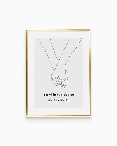 poster personalizzato moderno idea regalo, complemento d'arredo #colore_cornice-oro