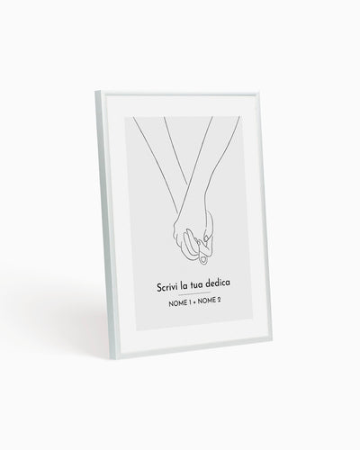 poster personalizzato moderno idea regalo, complemento d'arredo #colore_cornice-argento