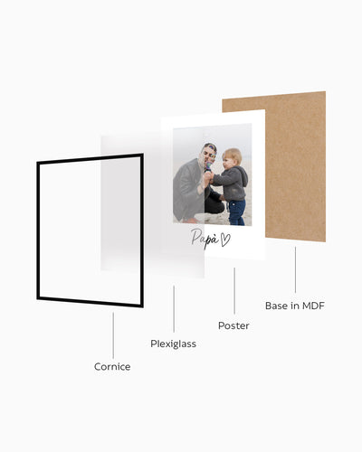 Poster Personalizzato papà foto