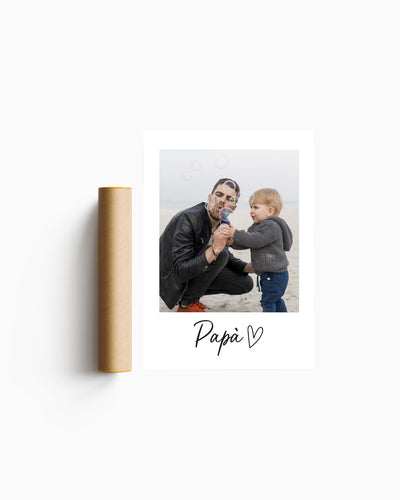 Poster Personalizzato papà foto