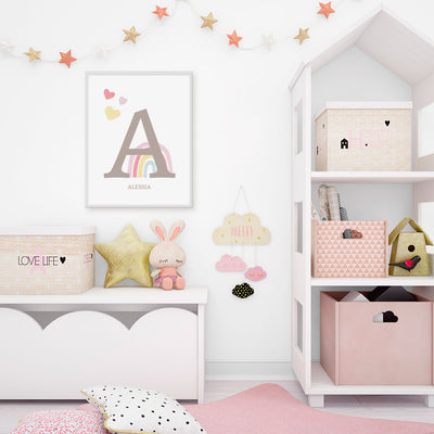 Poster Personalizzato Arcobaleno Girl