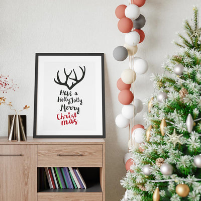 Poster Natalizio Holly Jolly