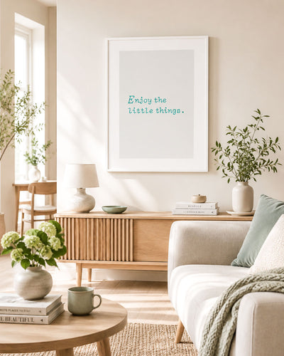 poster Typography con testi e citazioni, decorazione casa ideale per ambienti moderni 