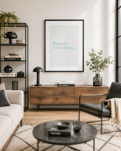 poster Typography con testi e citazioni, decorazione casa ideale per ambienti moderni 