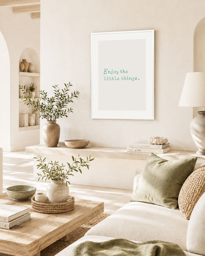 poster Typography con testi e citazioni, decorazione casa ideale per ambienti moderni 