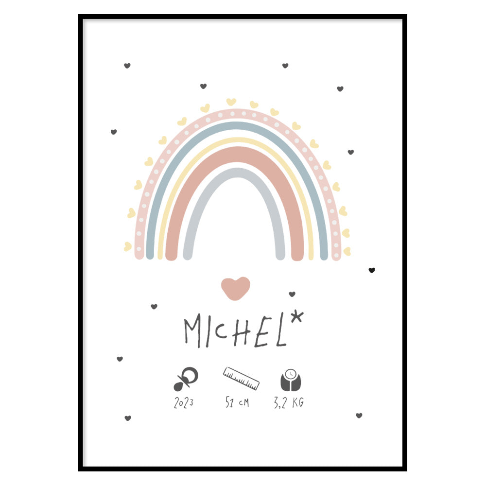 Poster Personalizzato Kids Rainbow