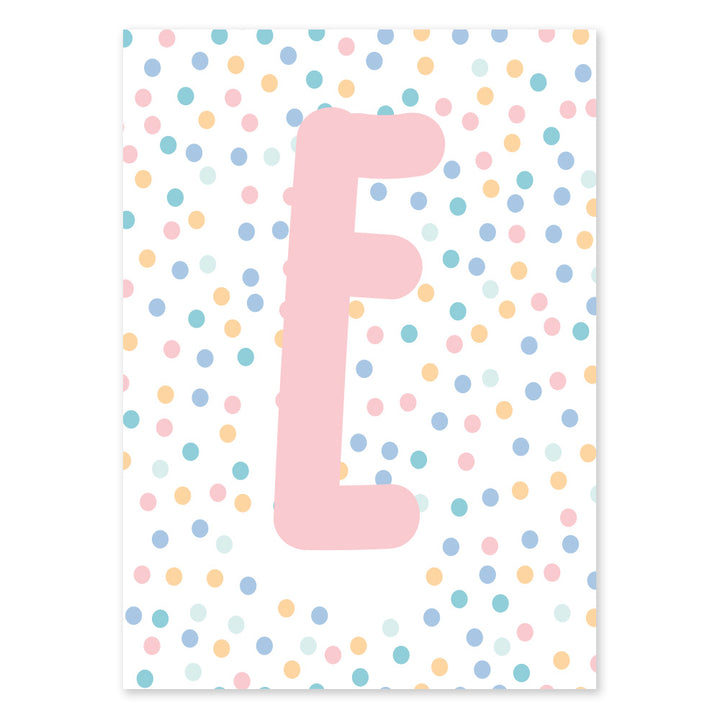 Poster Personalizzato Kids Pois Pink