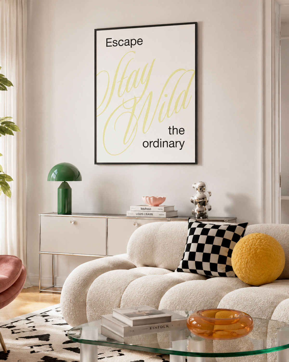 poster Typography con testi e citazioni, decorazione casa ideale per ambienti moderni 