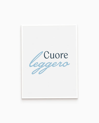 Poster Cuore leggero