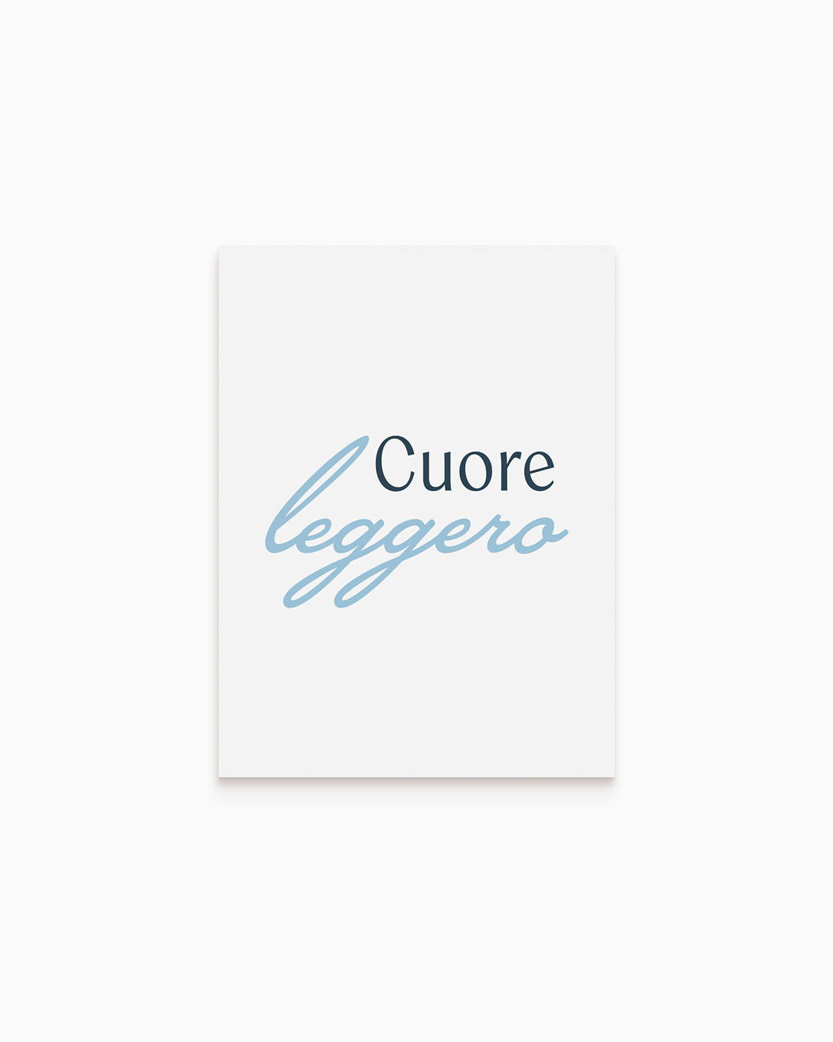Poster Cuore leggero