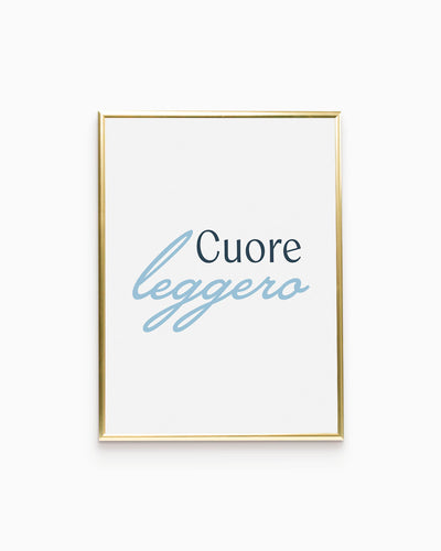 Poster Cuore leggero