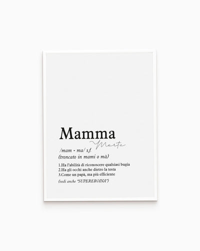 Poster Personalizzato Definizione di mamma