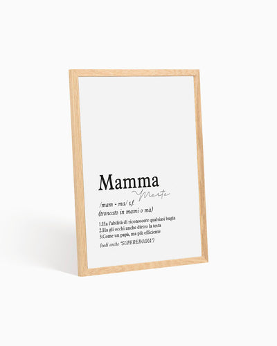 Poster Personalizzato Definizione di mamma