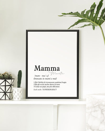Poster Personalizzato Definizione di mamma