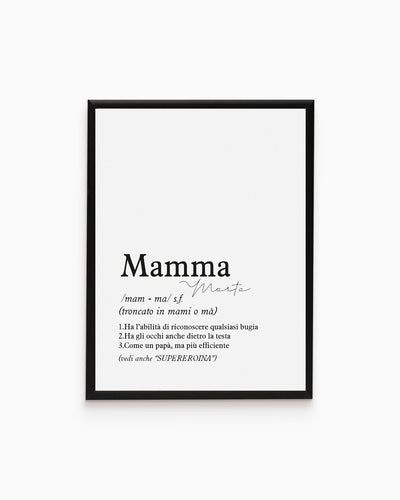 Poster Personalizzato Definizione di mamma